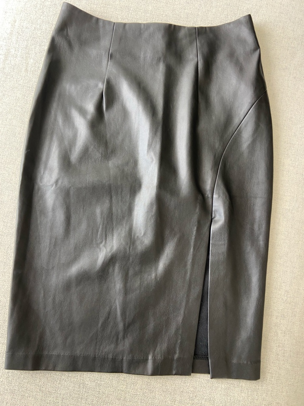 Forever 21 Black Faux Leather Pencil Skirt XS